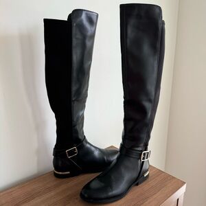 Nine West Women's Andone Black Over-The-Knee Boot size 8.5